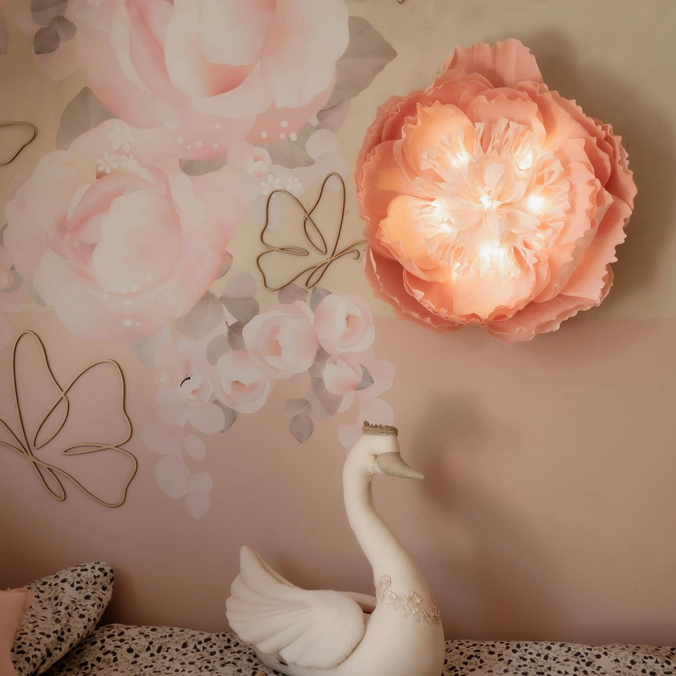 Luminous Petal wandlamp - Soft Pink
