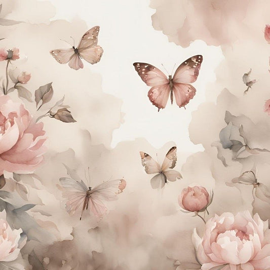 Powder Butterflies Behang