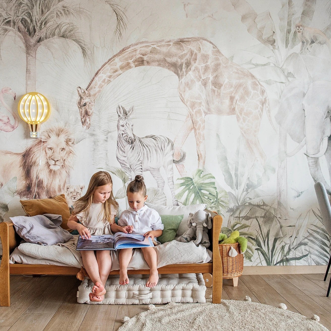 Soft Jungle 'Salie' Behang