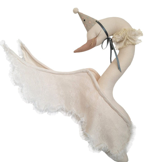 Cygne - beige clair - avec chapeau