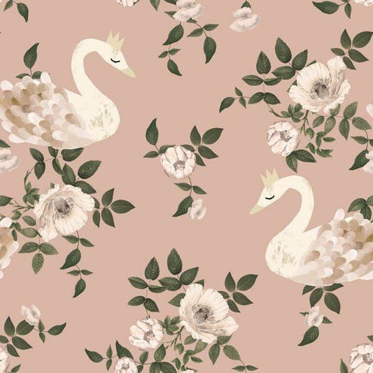 'Swans kingdom -Pink- ' Behang