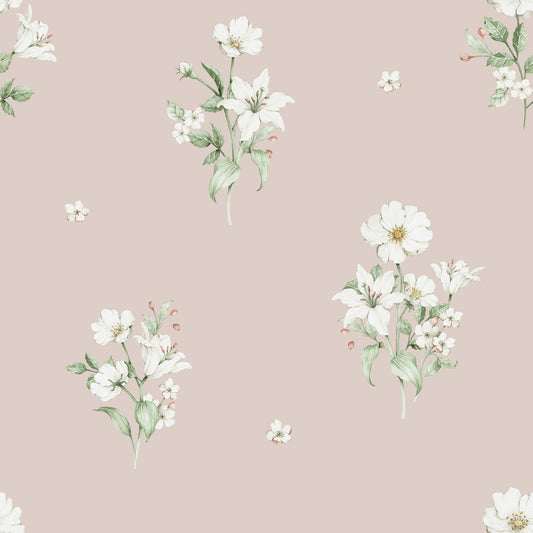 Fleurs roses et blanches - Fond d'écran