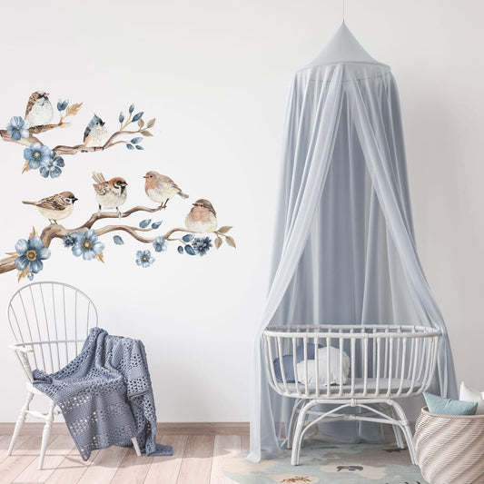 Birds Blue - Wandsticker