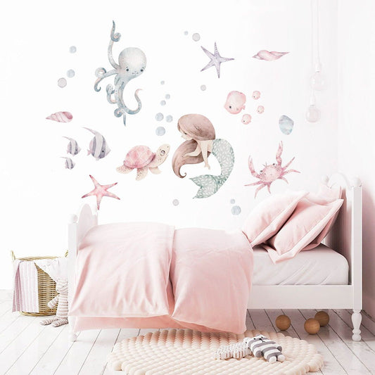 Mermaids - Wandsticker