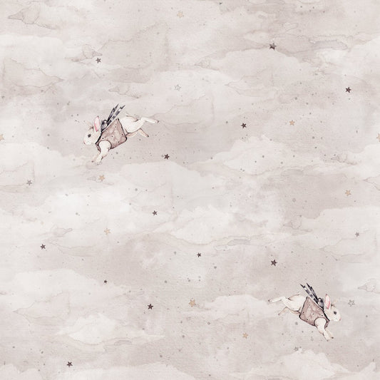 Dream Bunny-Beige Behang