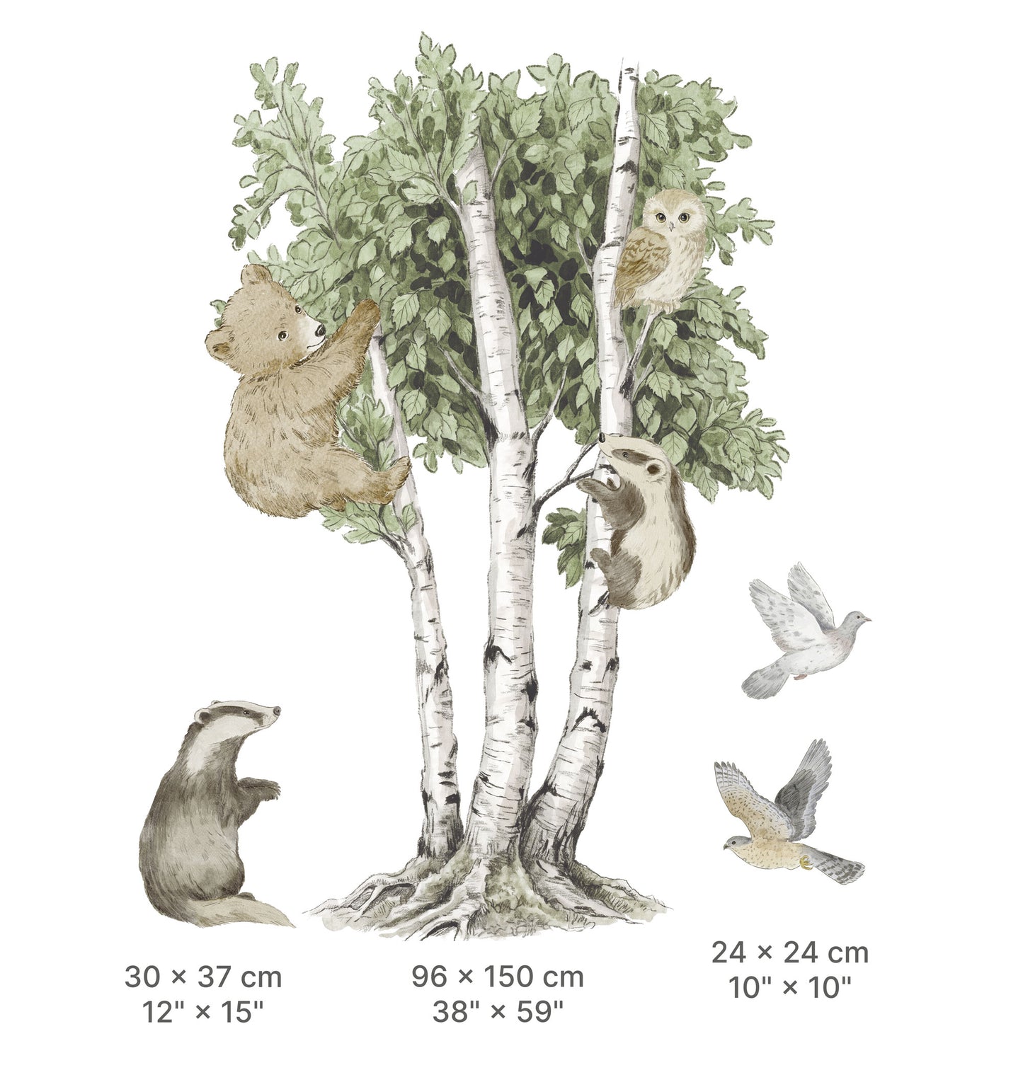 Birds Pink - Wall Sticker