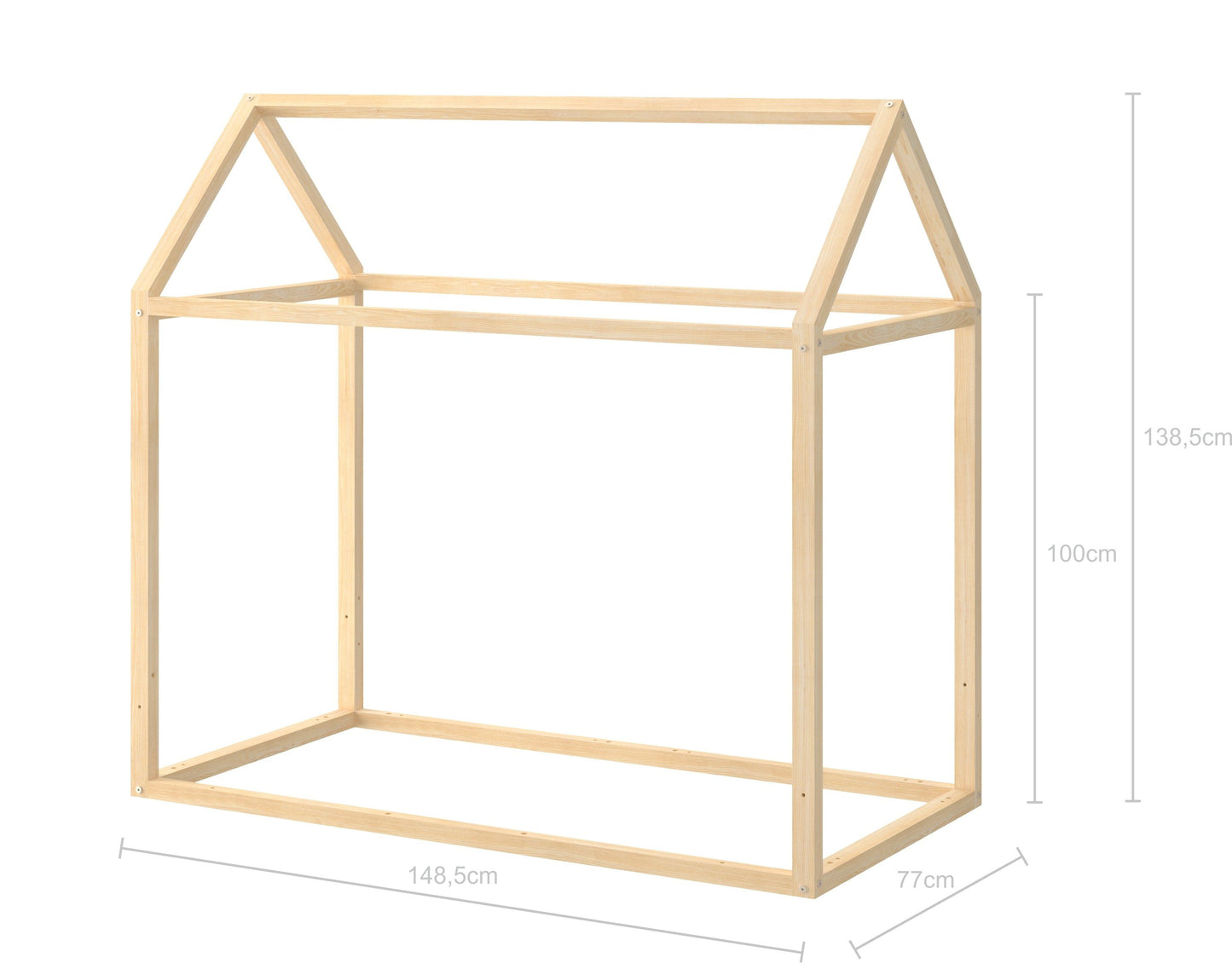 Montessori Huis Bed 70x140 cm