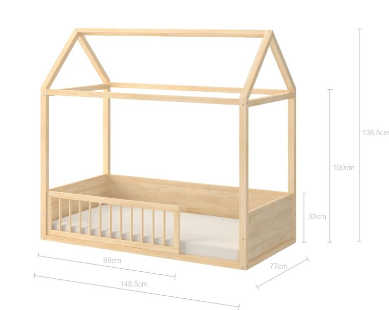 Montessori Huis Bed 70x140 cm