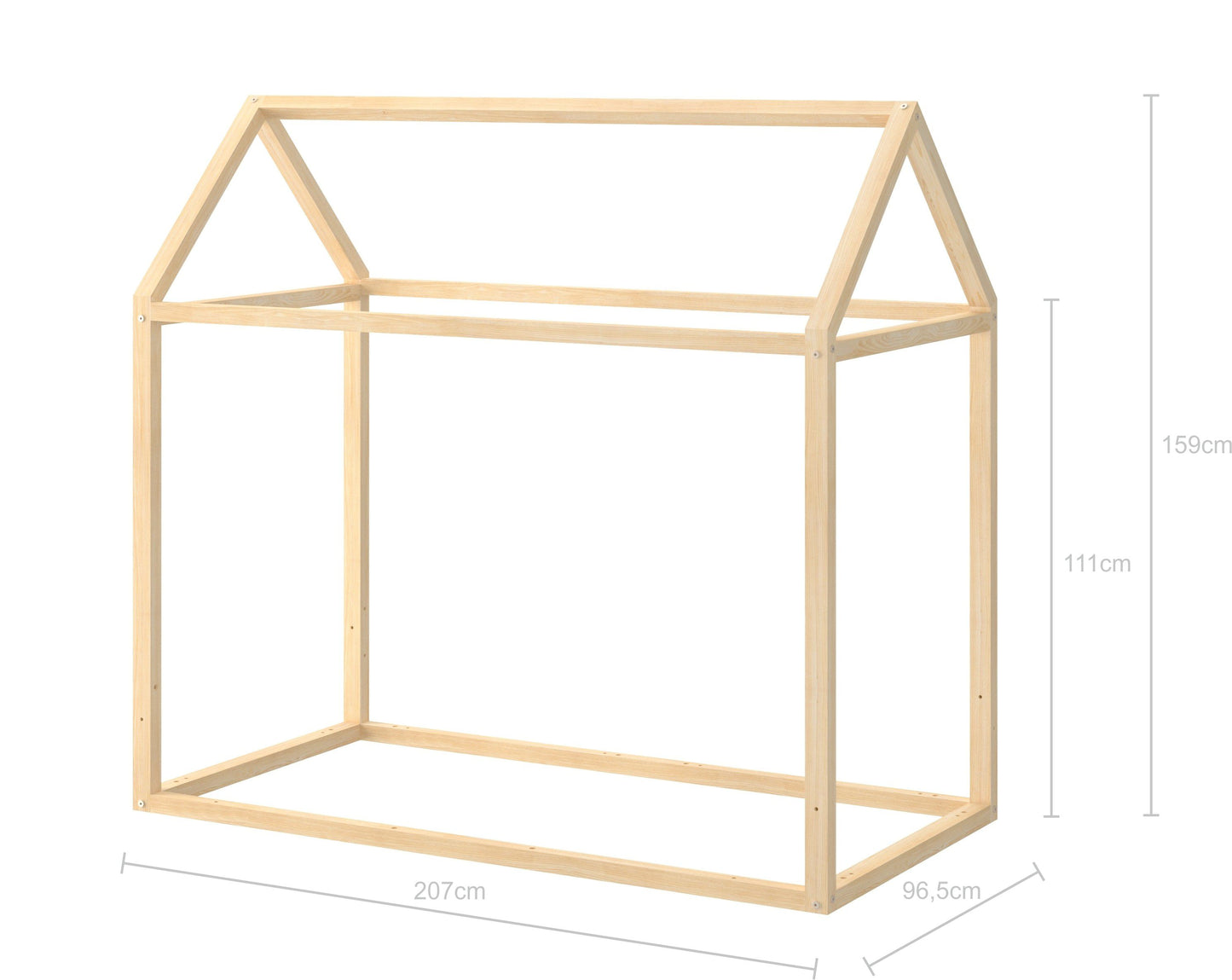 Montessori House Bed 90 × 200 cm