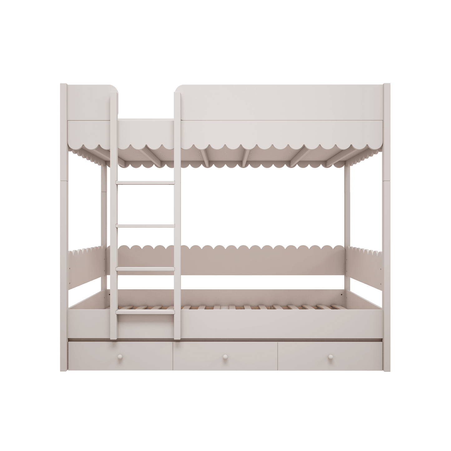 BABUSHKA – Stapelbed met lade in white