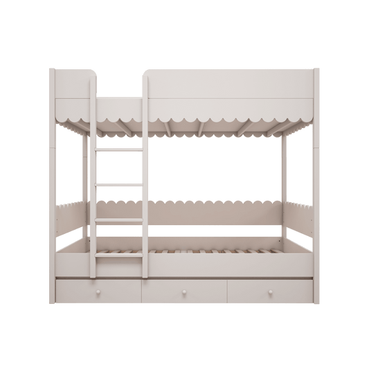 BABUSHKA – Stapelbed met lade in white