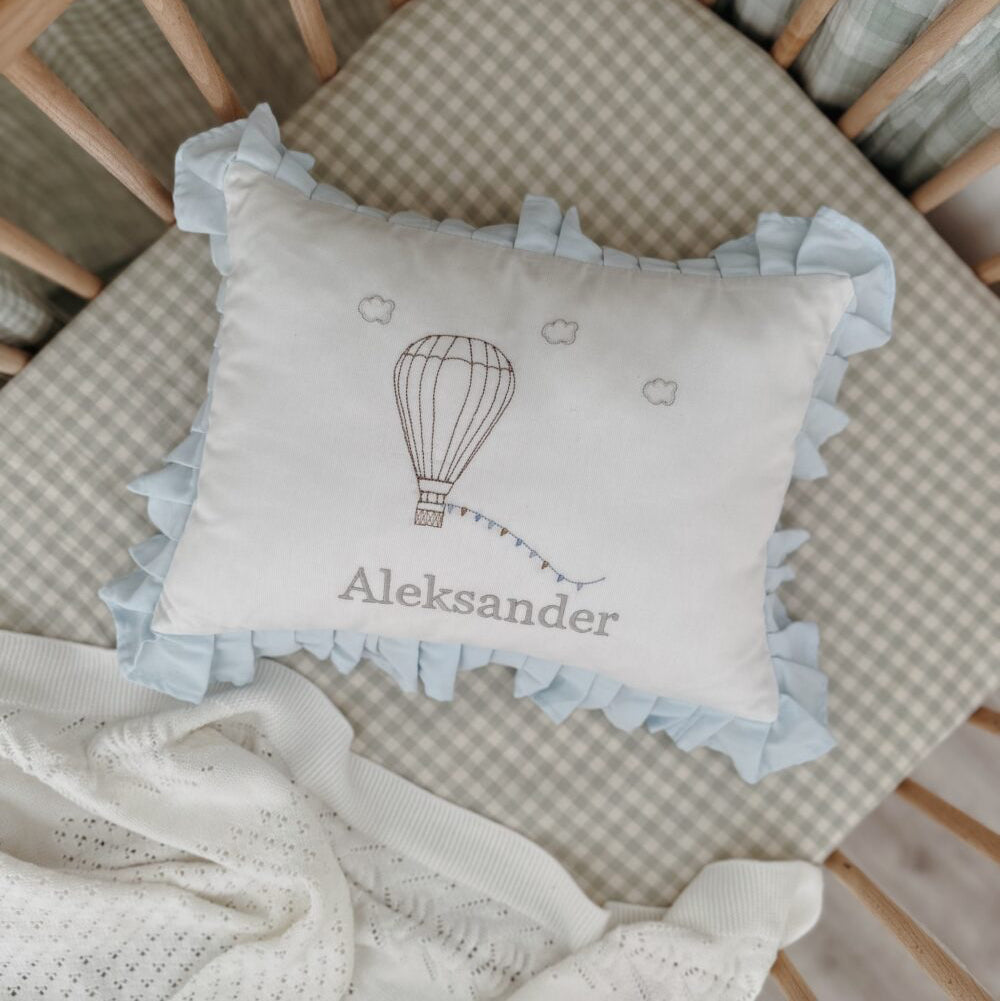 Coussin décoratif nominatif - Montgolfière