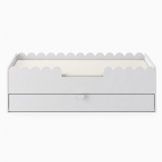 Nomi Montessori Snow white bed met lade, 80 × 160 cm