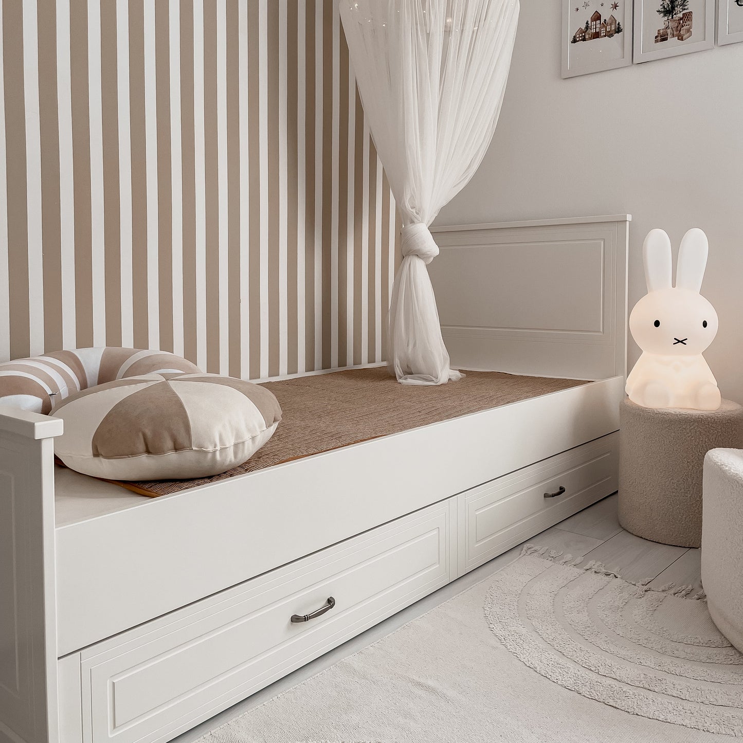 Mare single bed 90 x 200 White