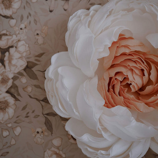 Wandbloem Cream & Apricot