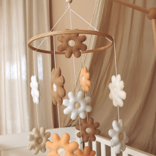 Handmade flower mobile