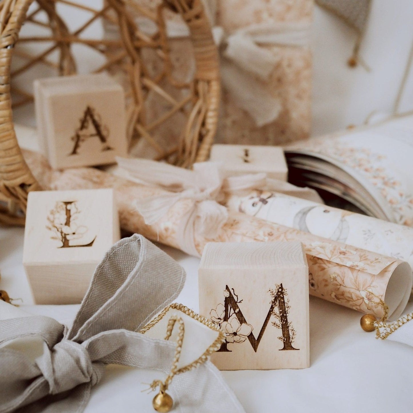 Bloc(s) de lettres en bois