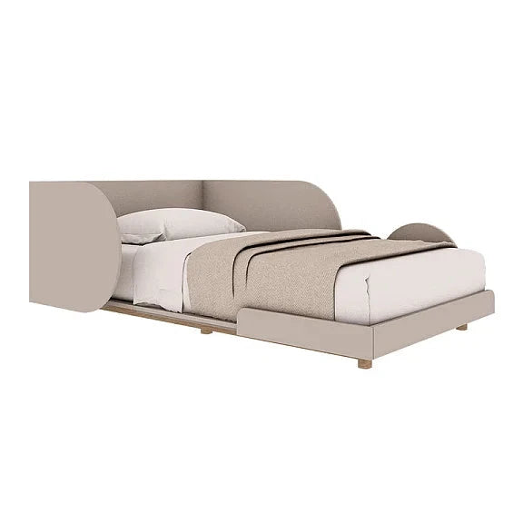 Meegroei bed Bloom 90 X 160 TOT 200 CM- Cashmere