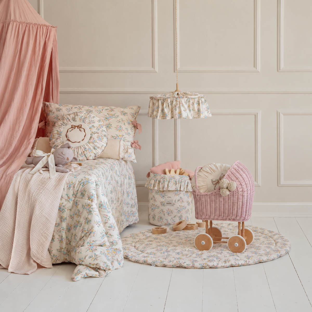 Katoenen speelmat Blooming Meadow