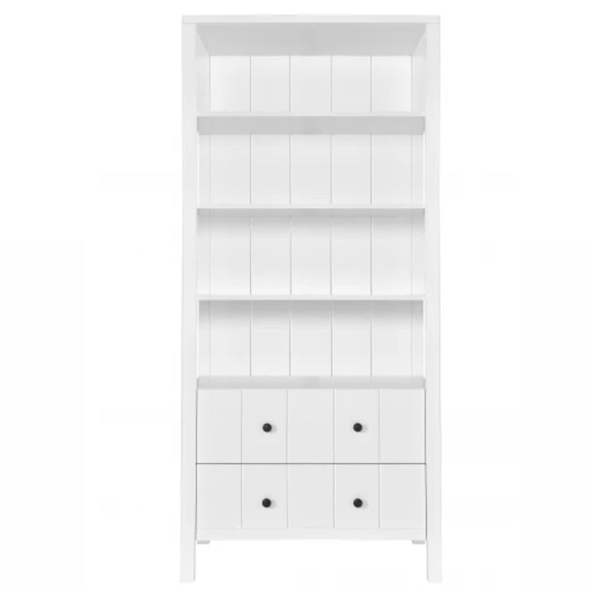 Aveline Bookcase with 2 Drawers - White
