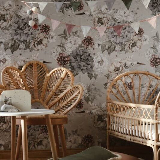 "Dreamy Tones & Pompoms "  Garland