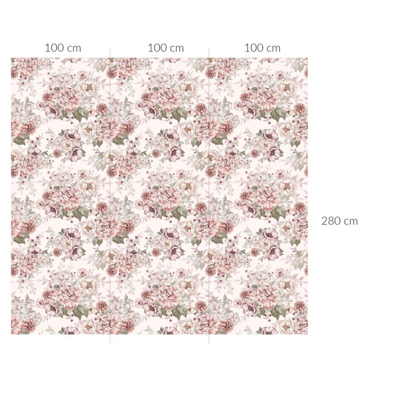 @dehuismuts Wallpaper Flowers - Dreamy Pink & Peony