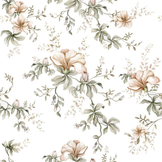 Flowers Of Wilderness White  ' Behang