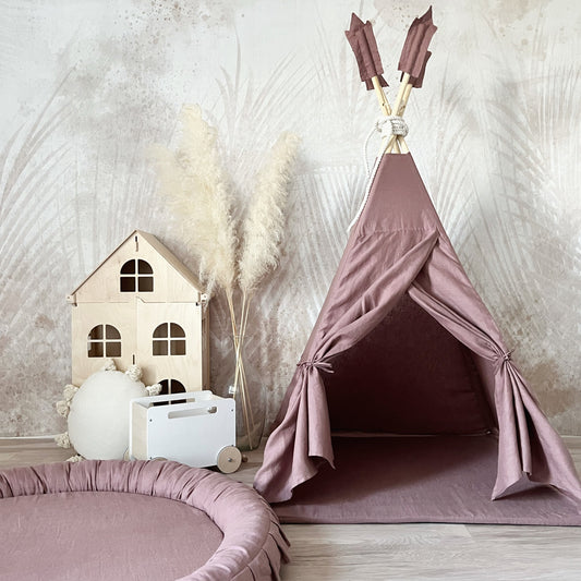 Tipi Tent Linnen Marsala