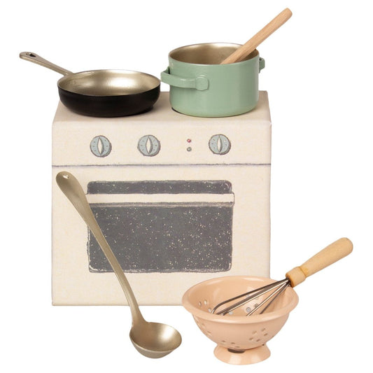 Maileg-keuken en keukengerei