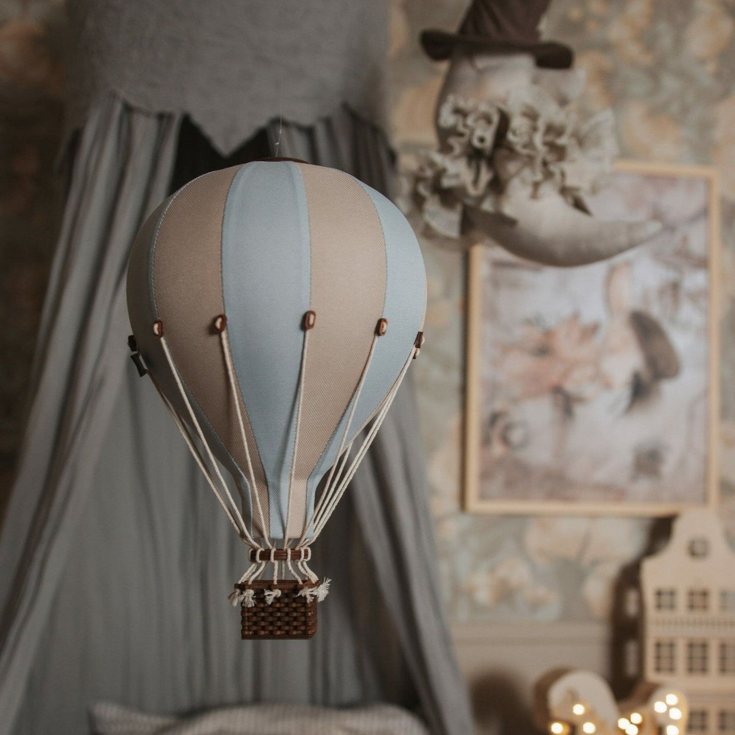 Lucht ballon- Blue& Beige