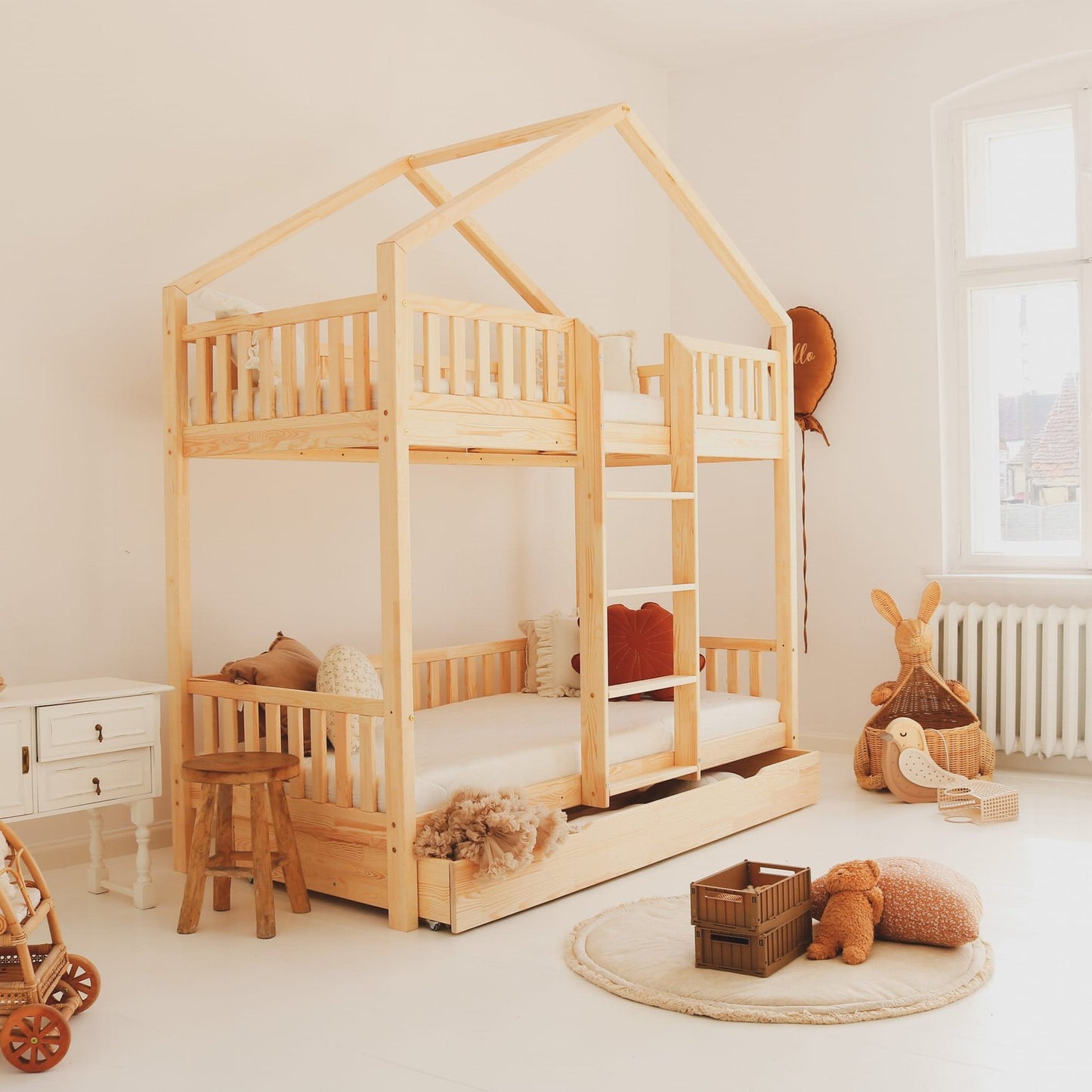 Fast delivery - Bunk bed Feline with drawer, 90/190 cm