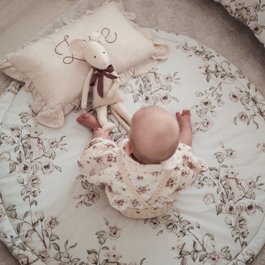 Speelkleed"Floral Mice" tweezijdig