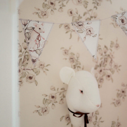 Slinger " Floral Mice"  Cream