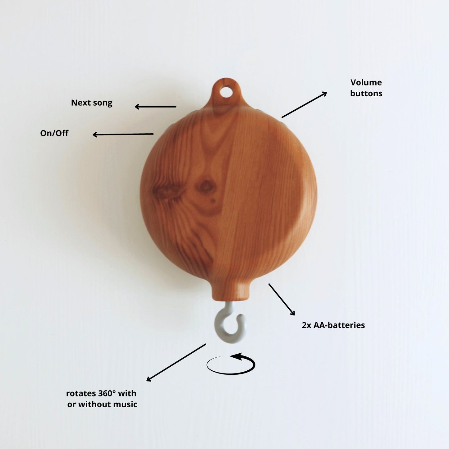 Handmade mobile with astronaut