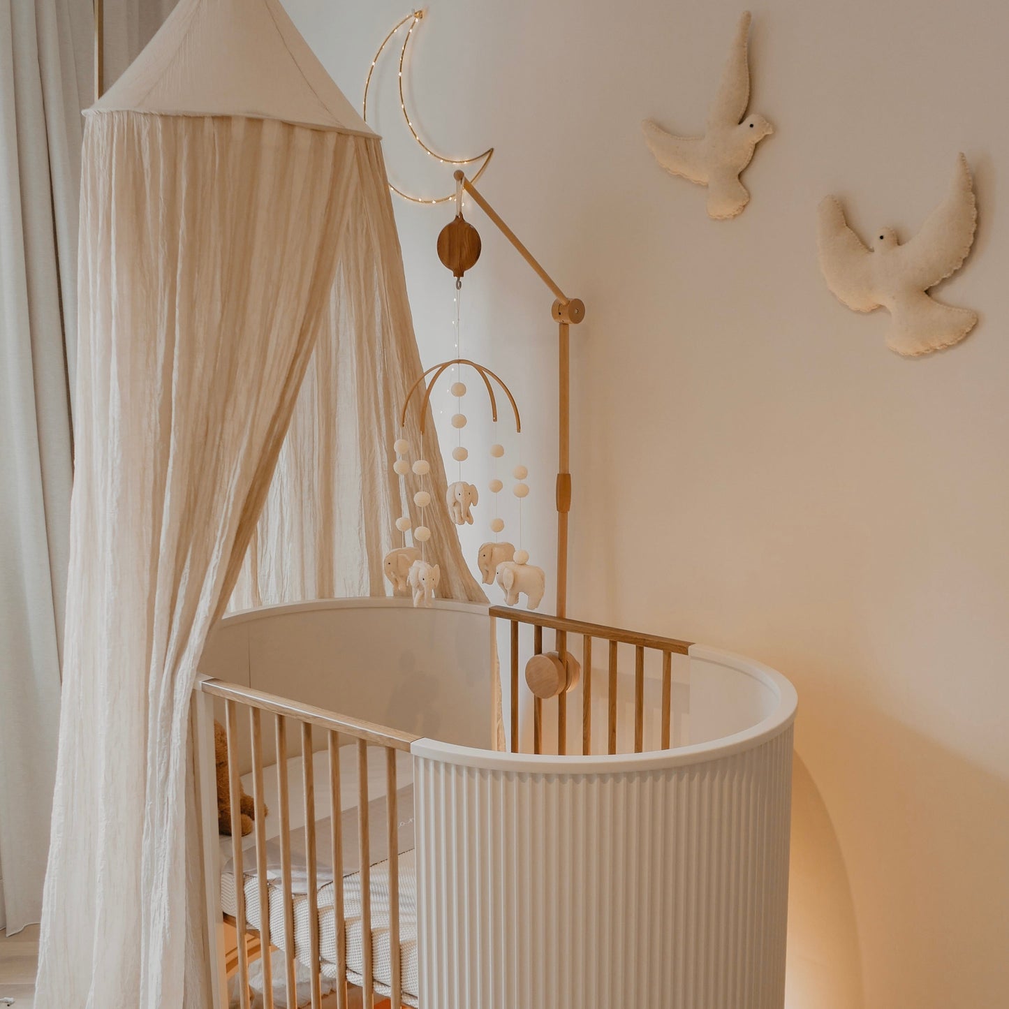 Handmade elephant mobile