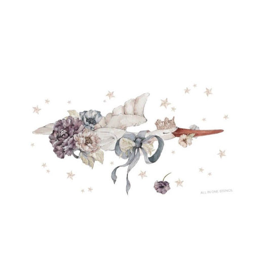 "Let's Fly To Wonderland" Wandsticker