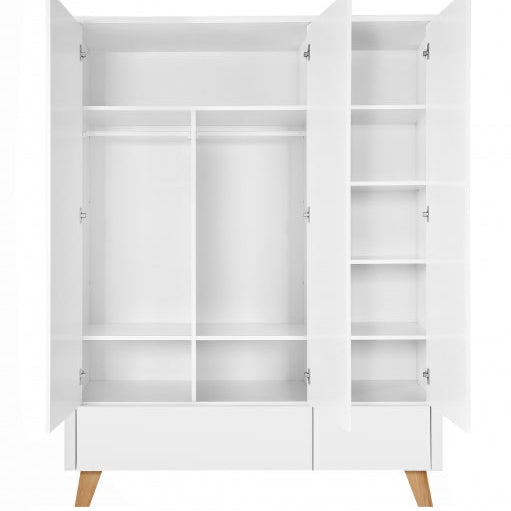 Three-Door Wardrobe Saar - White