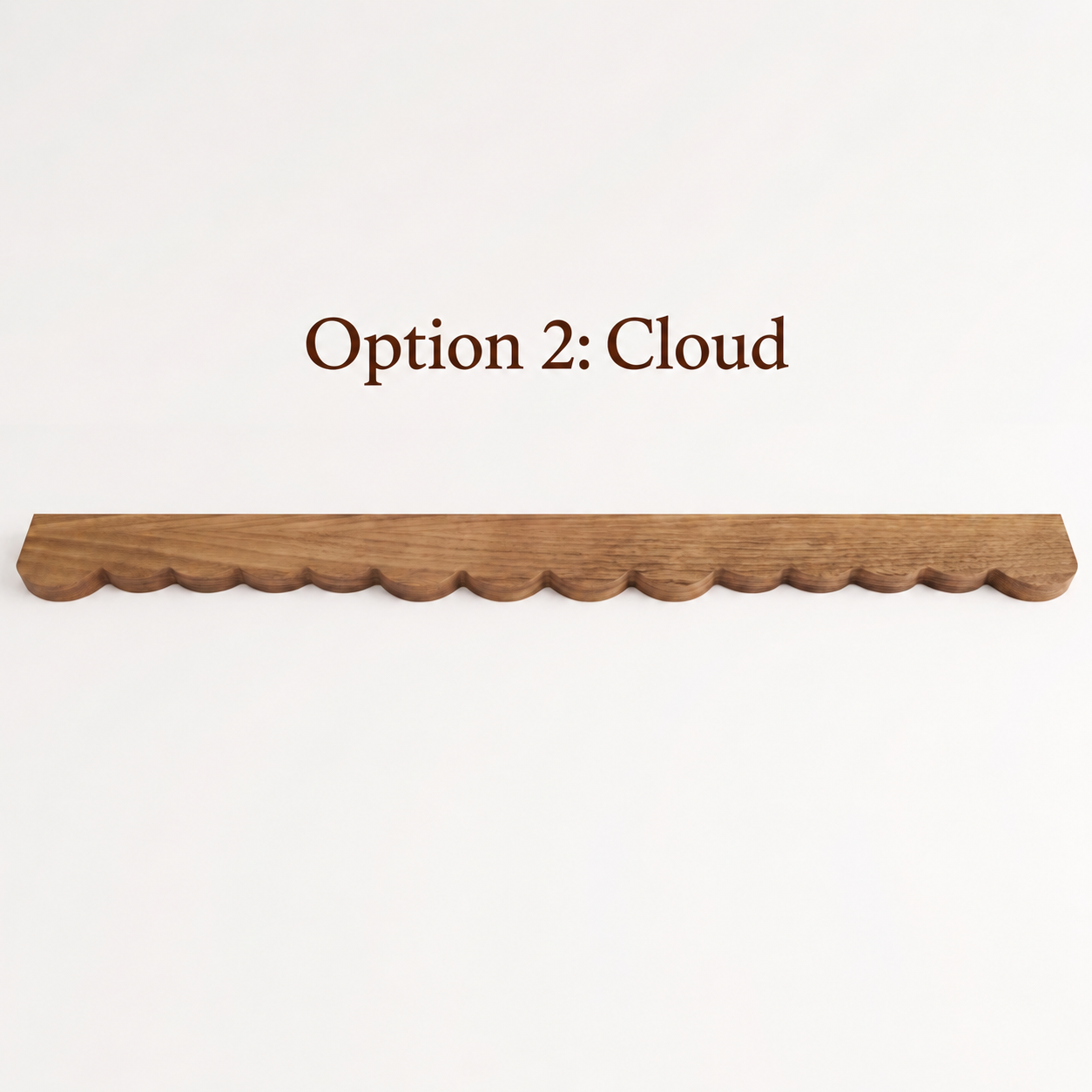 Boho Oak bed - scalloped