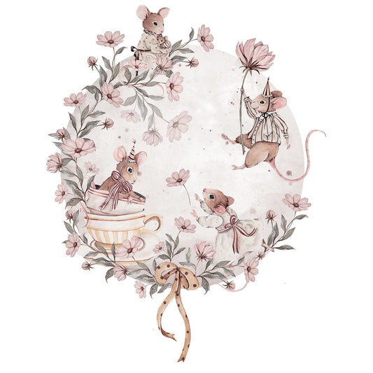Mouse Circle Wandsticker-150 cm
