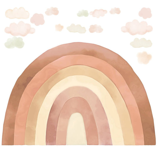 Rainbow Beige Wandsticker