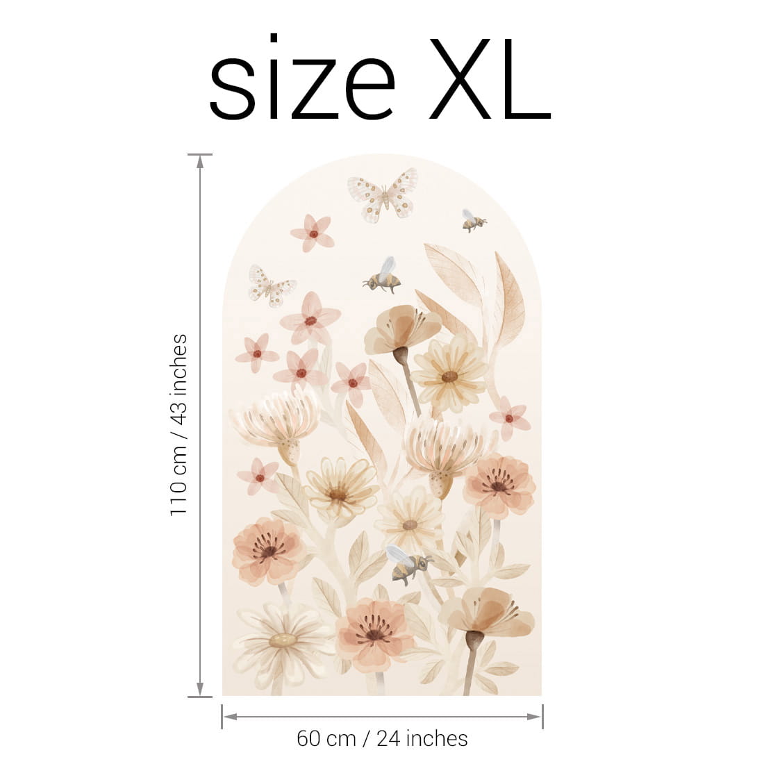 Boog sticker Meadow XL