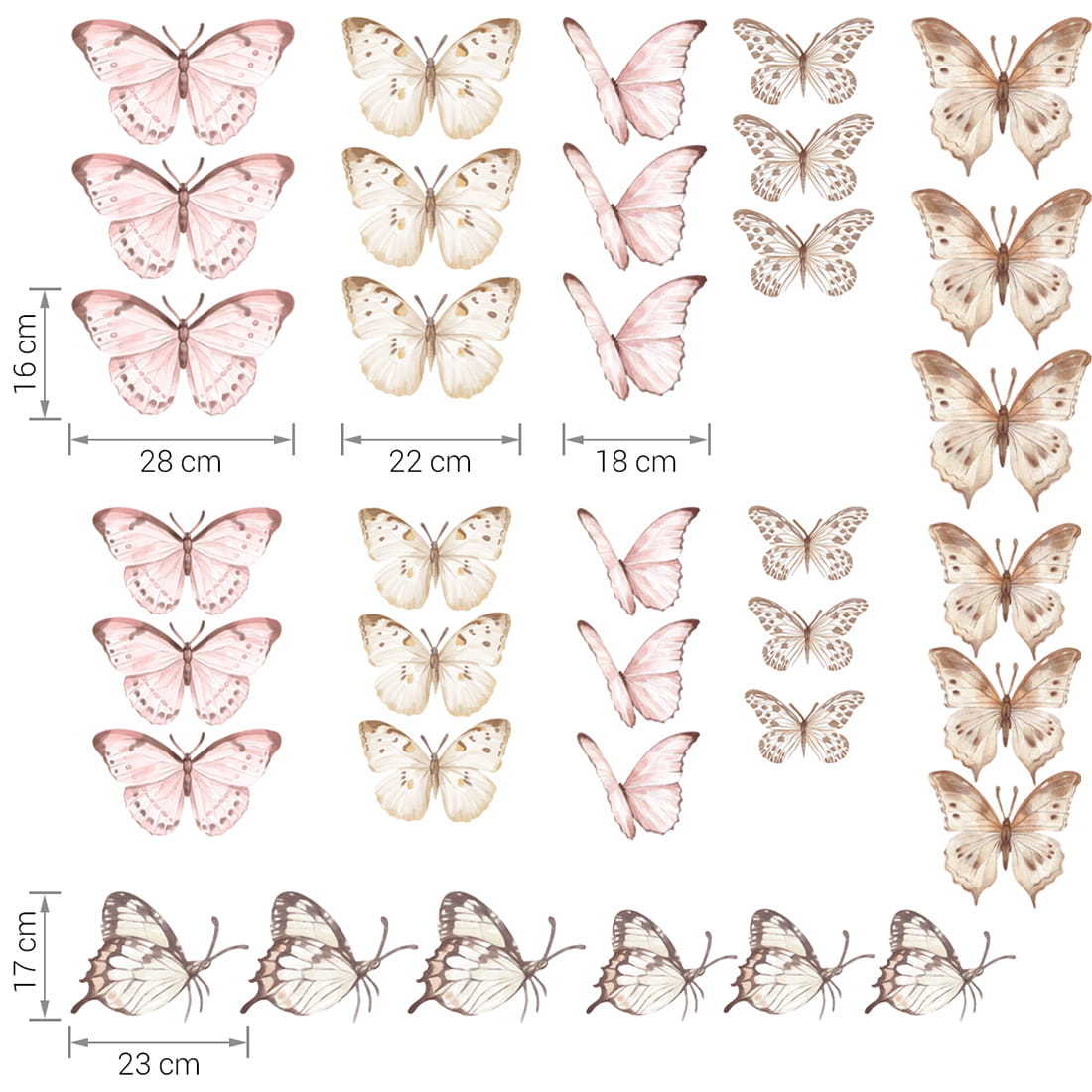 Butterflies - small sticker set