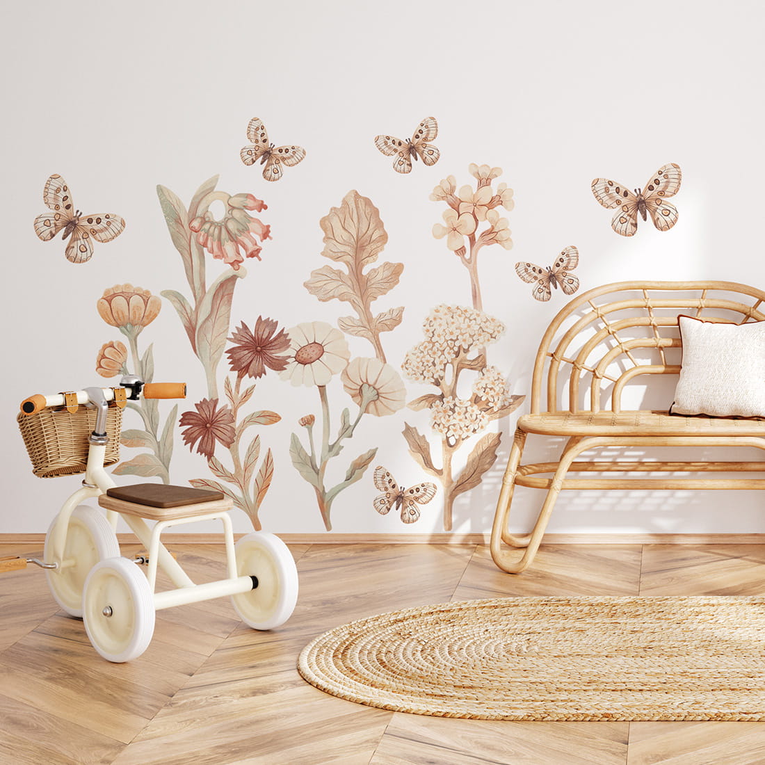 Flowers boho set I Wandsticker