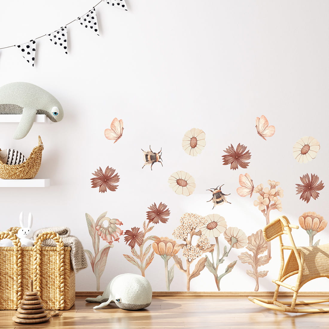 Flowers boho set II Wandsticker