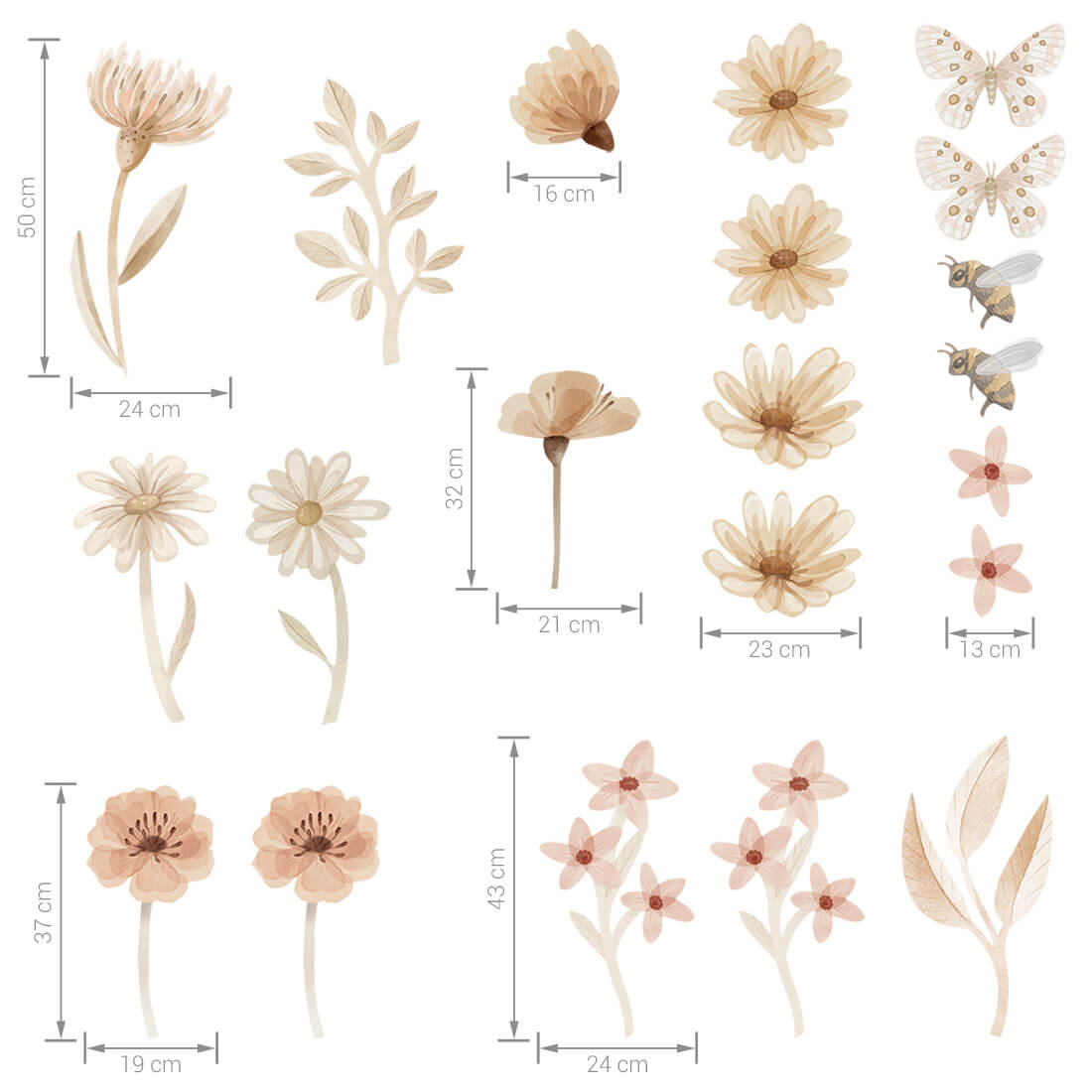 Meadow II Wall Sticker Set