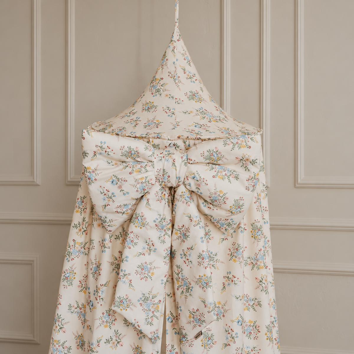 Decoratieve XXL katoenen strik Blooming Meadow