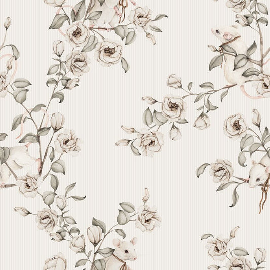 Floral Mice' Cream
