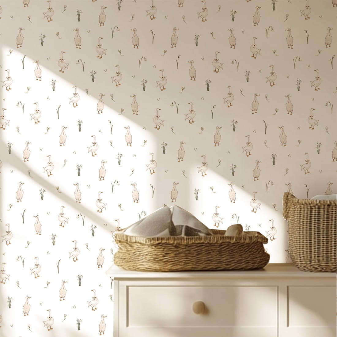 Papier peint oies