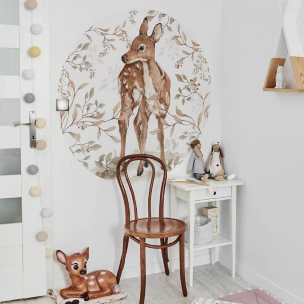 Wall Decal Deer In A Circle - Image 2