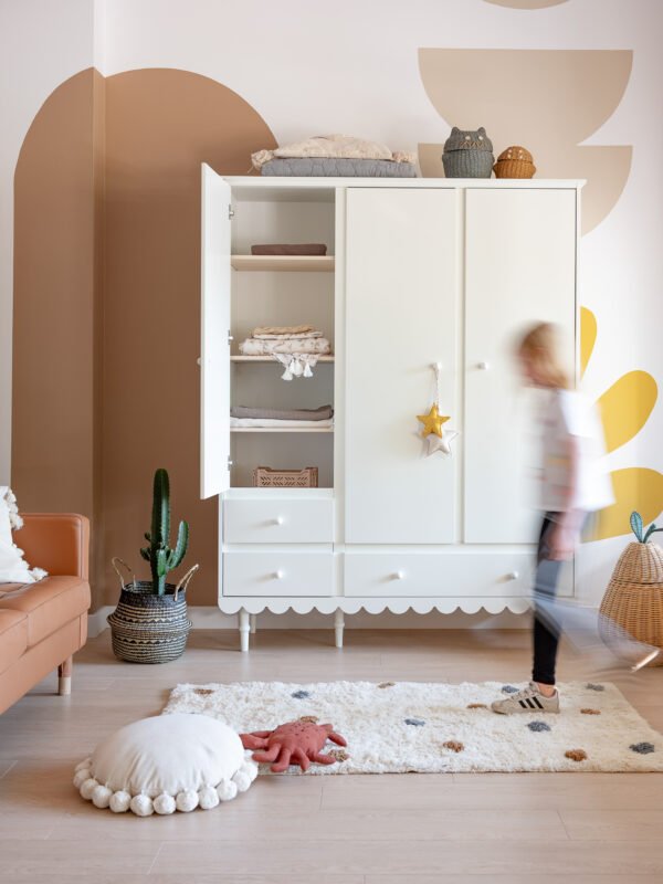 Armoire 3 portes 'Babushku' - Blanc – Image 3
